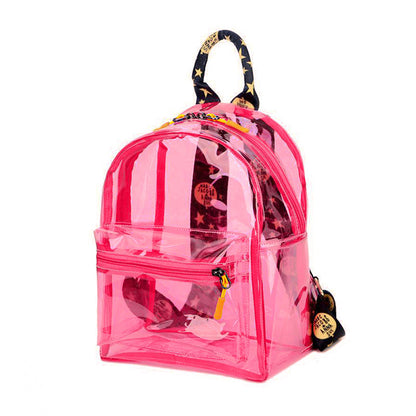 Women Fashion Pvc Clear Waterproof Backpack