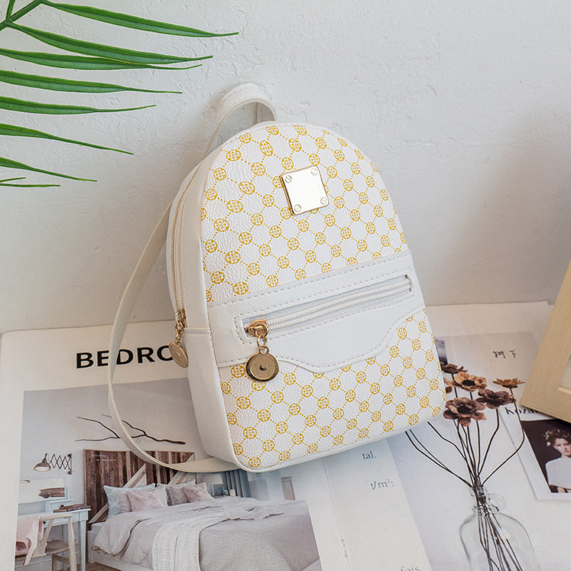 Vintage Print Large Capacity Backpack