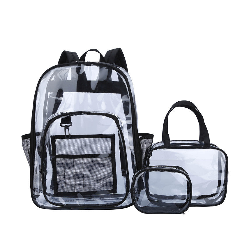 Unisex Fashion Clear Backpack Pvc Backpack