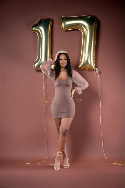 Simple Tight 17th Birthday Dresses Short Birthday Outfits P278