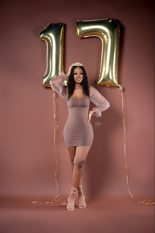 Simple Tight 17th Birthday Dresses Short Birthday Outfits P278