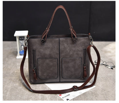 Sacs à main vintage en PU de grande capacité