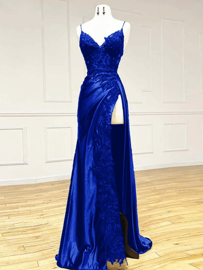 Tight Formal Dresses Long Classy,Leg Split Prom Dress