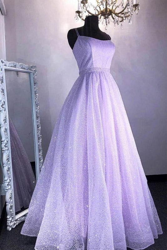Sparkly Tulle A-line  Long Prom Dress Long Formal Dress,WP149